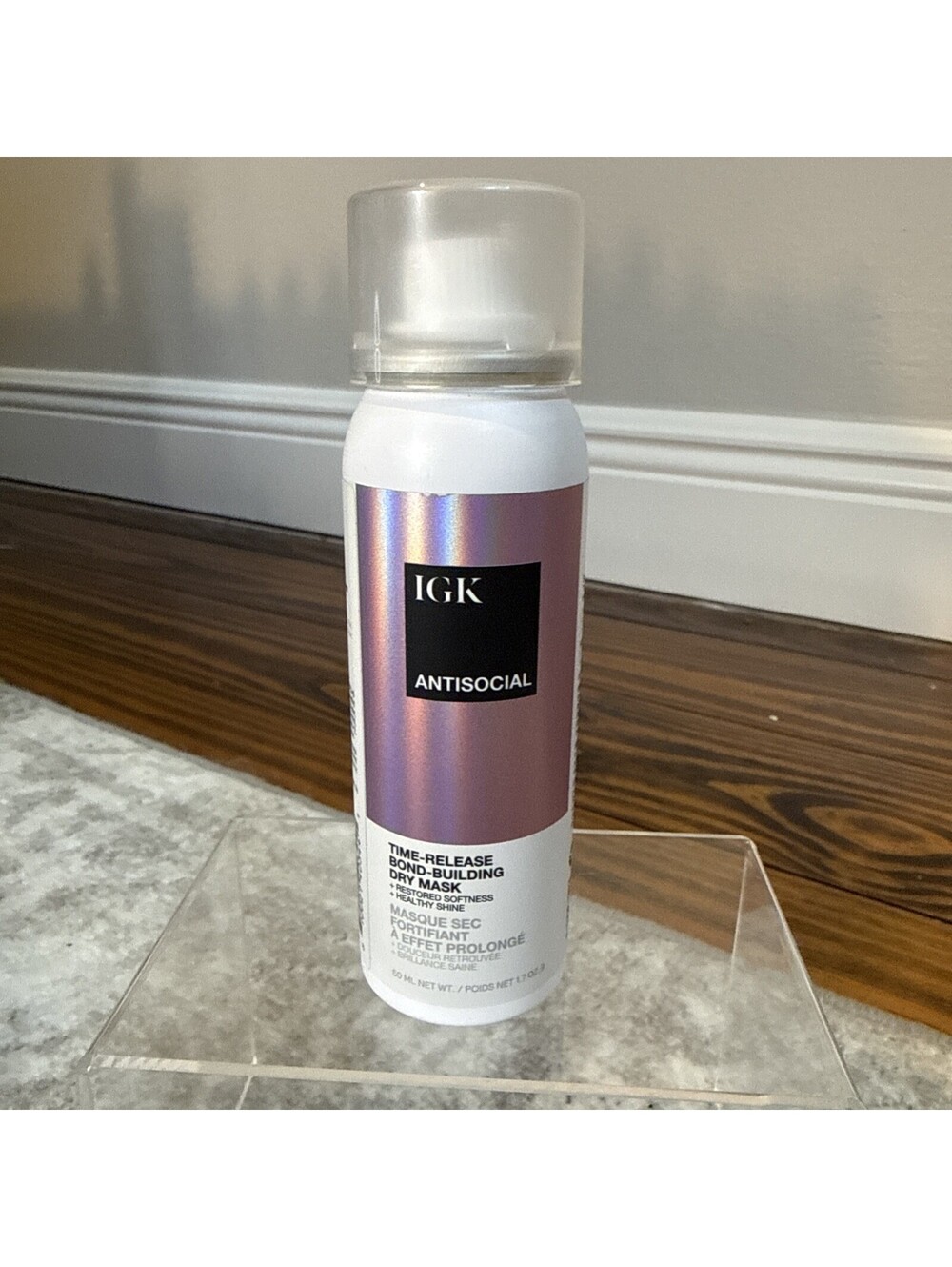 IGK AntiSocial Time-Release Bond-Building Dry Mask 1.7 Oz 50 mL TRAVEL Size